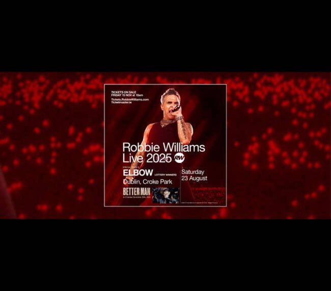 Bus To Robbie Williams | Croke Park | 16TH & 17TH AUGUST 2025